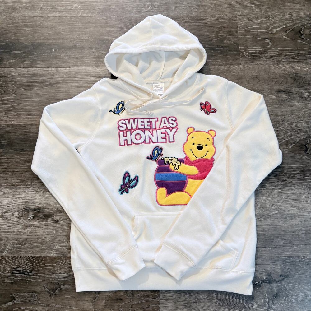 Disney Winnie the Pooh Hoodie "Sweet as Honey" Girls Size M‎